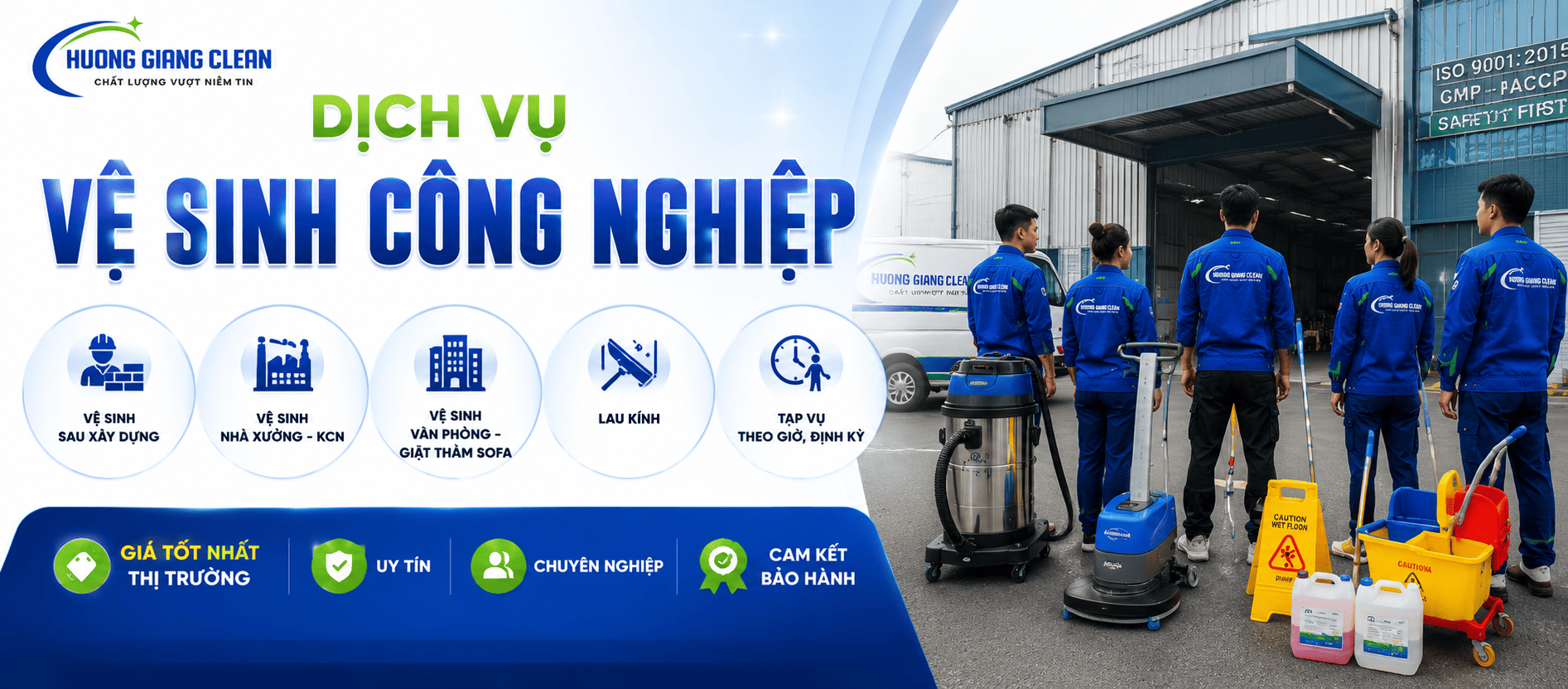banner vệ sinh công nghiệp hương giang, vệ sinh công nghiệp, hương giang clean