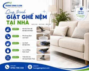 giặt ghế nệm tại nhà