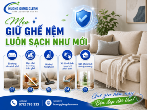 Mẹo giữ ghế nệm luôn sạch như mới