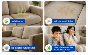 Vệ sinh ghế nệm tại nhà, cách giặt ghế nệm tại nhà