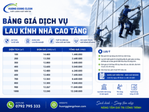 dịch vụ lau kính, hương giang clean, lau kính, lau kính văn phòng