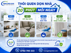 hướng dẫn cách vệ sinh nhà cửa trong thời tiết nóng, hương giang clean