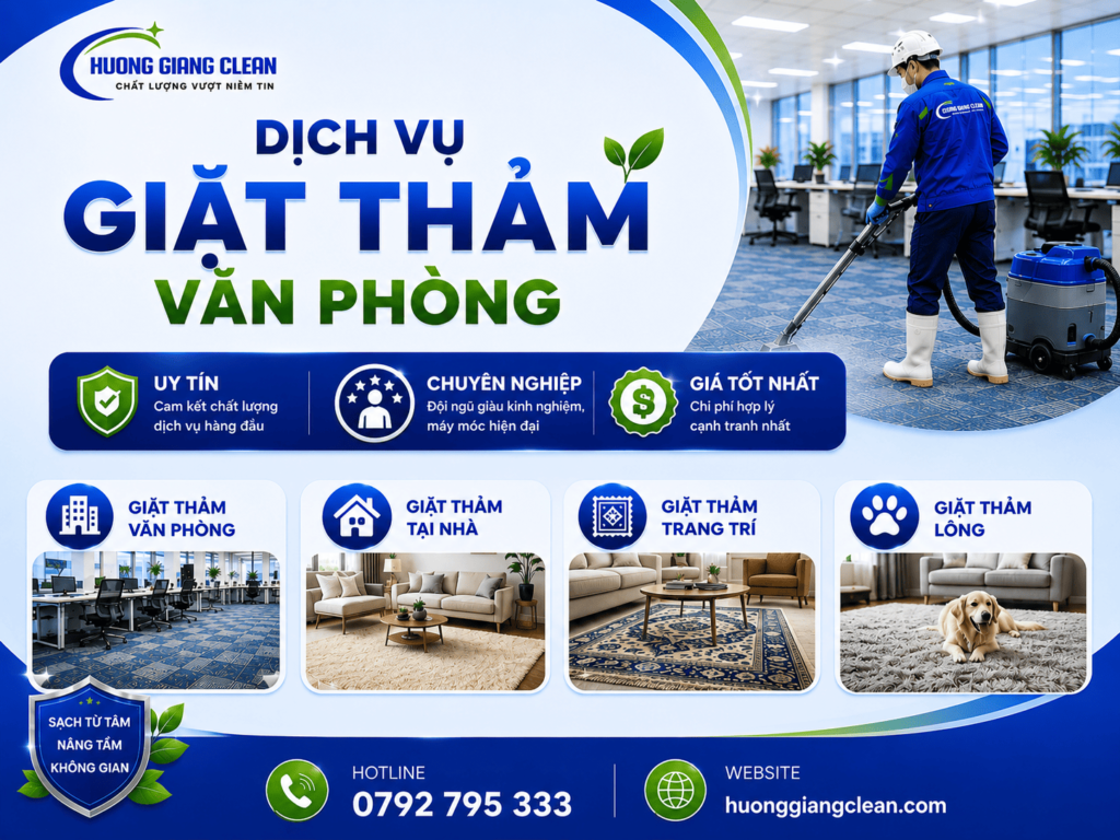 dịch vụ giặt thảm văn phòng