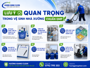 lưu ý khi vệ sinh nhà xưởng chuẩn GMP