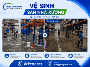 vệ sinh sàn nhà xưởng