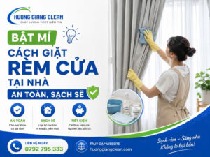 Bật mí cách giặt rèm cửa tại nhà