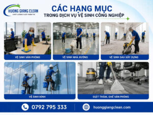 Các hạng mục vệ sinh công nghiệp