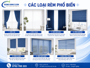 Các loại rèm phổ biến hiện nay, giặt rèm tại nhà