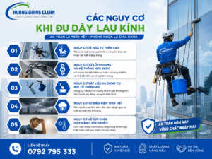 đu dây lau kính, hương giang clean