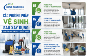 Các phương pháp vệ sinh sau xây dựng