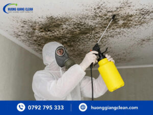 Cách xử lý trần nhà bị mốc bằng hóa chất chuyên dụng