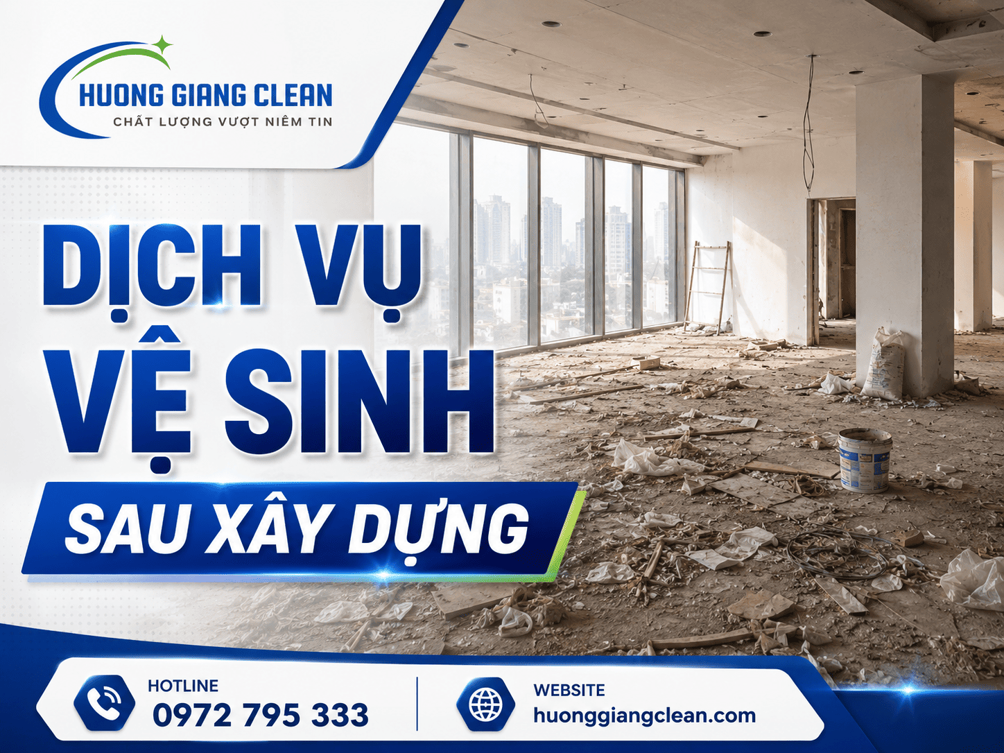 Dịch vụ vệ sinh sau xây dựng