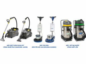 các loại máy móc giặt thảm