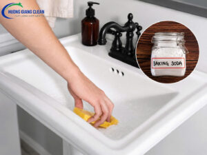 Cách làm sạch bồn rửa mặt bị ố vàng