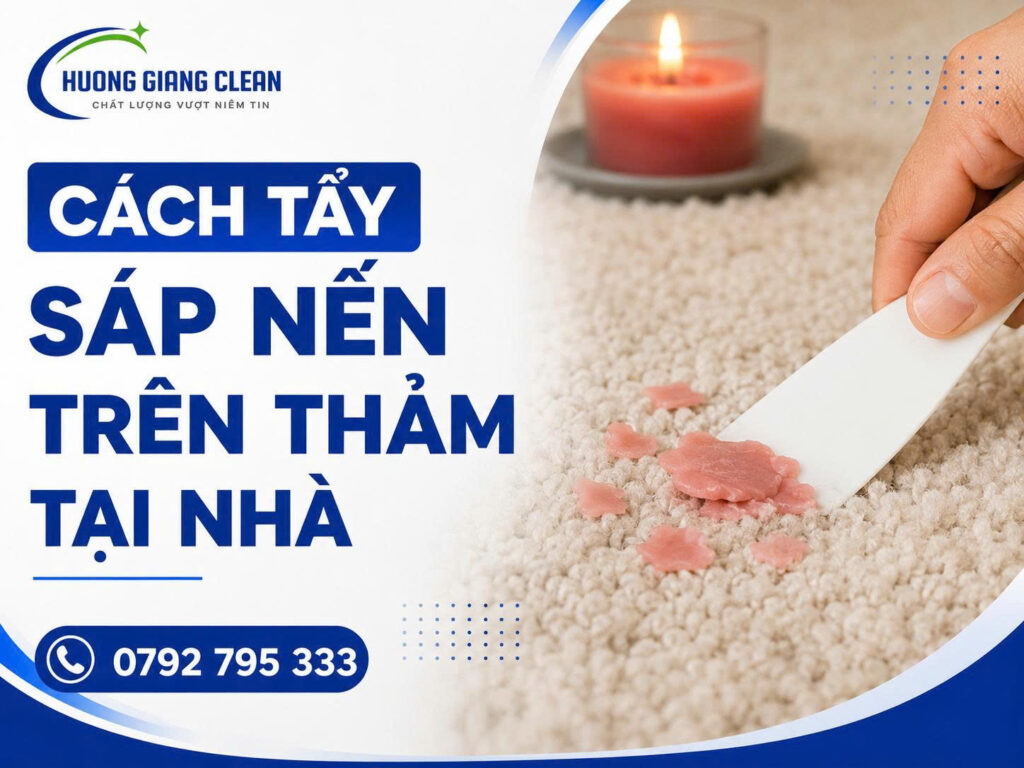 Cách tẩy sáp nến trên thảm tại nhà