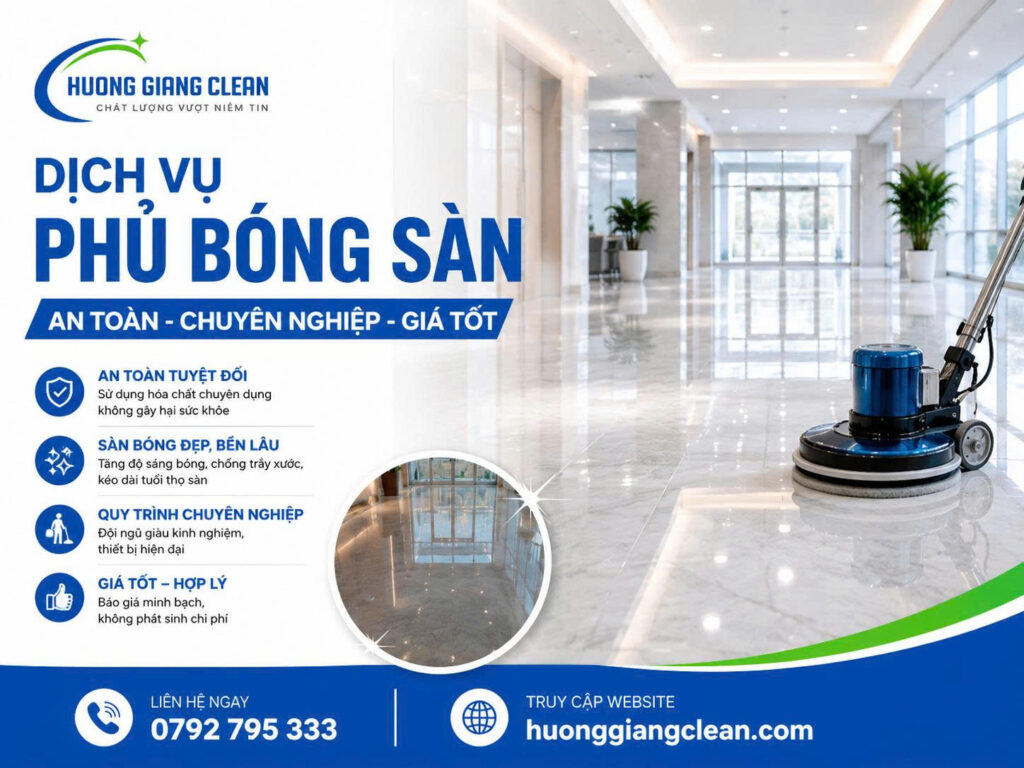 Dịch vụ phủ bóng sàn