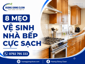 Mẹo vệ sinh nhà bếp nhanh chóng