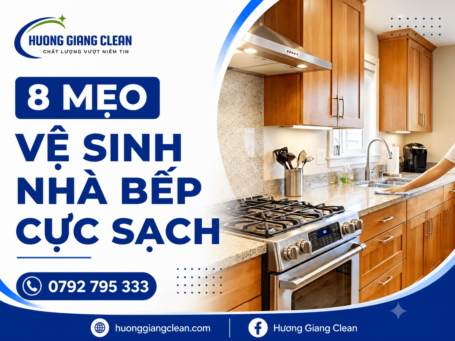 Mẹo vệ sinh nhà bếp nhanh chóng