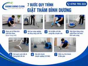 Quy trình giặt thảm bình dương