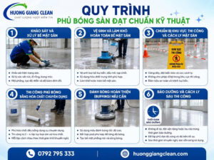 Quy trình phủ bóng sàn