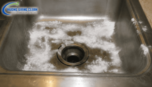 Làm sạch bồn rửa chén bằng Baking soda, mẹo vệ sinh nhà bếp nhanh chóng