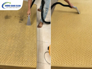 Trước và sau khi giặt nệm tại nhà