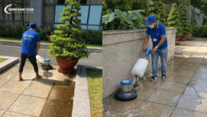 Dịch vụ chà sàn, hương giang clean, 