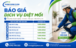 Bảng giá dịch vụ diệt mối, dịch vụ diệt mối
